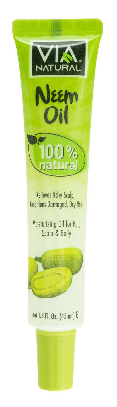 Via Natural Neem Oil – 100% Natural Moisturizing Oil (1.5 fl oz) - ANNS BEAUTY SUPPLY
